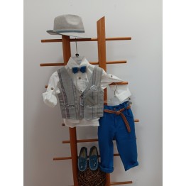 Guy Laroshe Σετ βάπτισης σε Μπλε Ρουά  και Γκρι αποχρώσεις